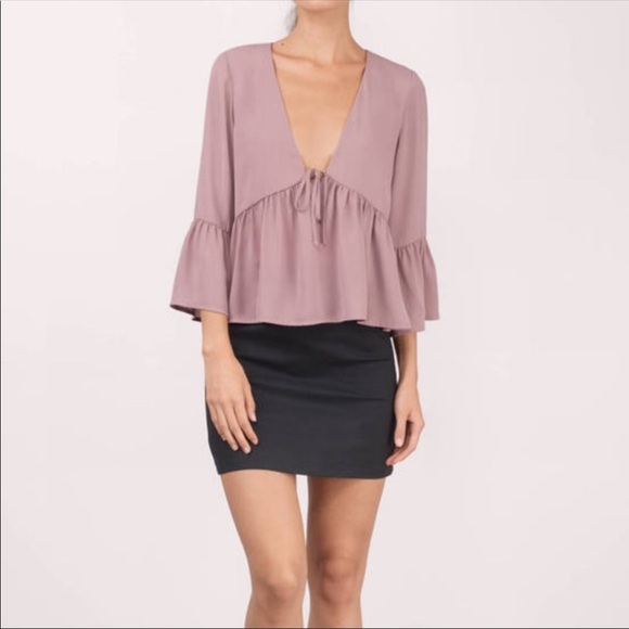 Tobi Ivana Mauve Blouse - Picture 2 of 11